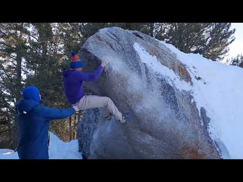 Beta Video for climb Future Present v9, Lake Tahoe