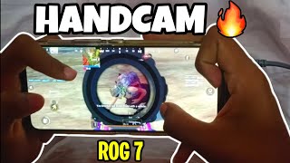PUBG MOBILE LITE HANDCAM WITH GAMEPLAY 😍 FULL GYROSCOPE FOUR FINGER 🔥 ASUS ROG 7 ANDROID PHONE