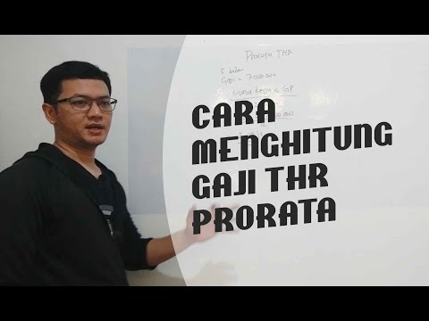 Video: Bagaimana cara menghitung pro rata?