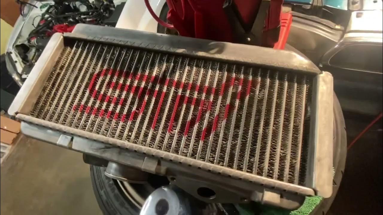 AutoX Car Prep Straightening my Intercooler Fins (How to) YouTube