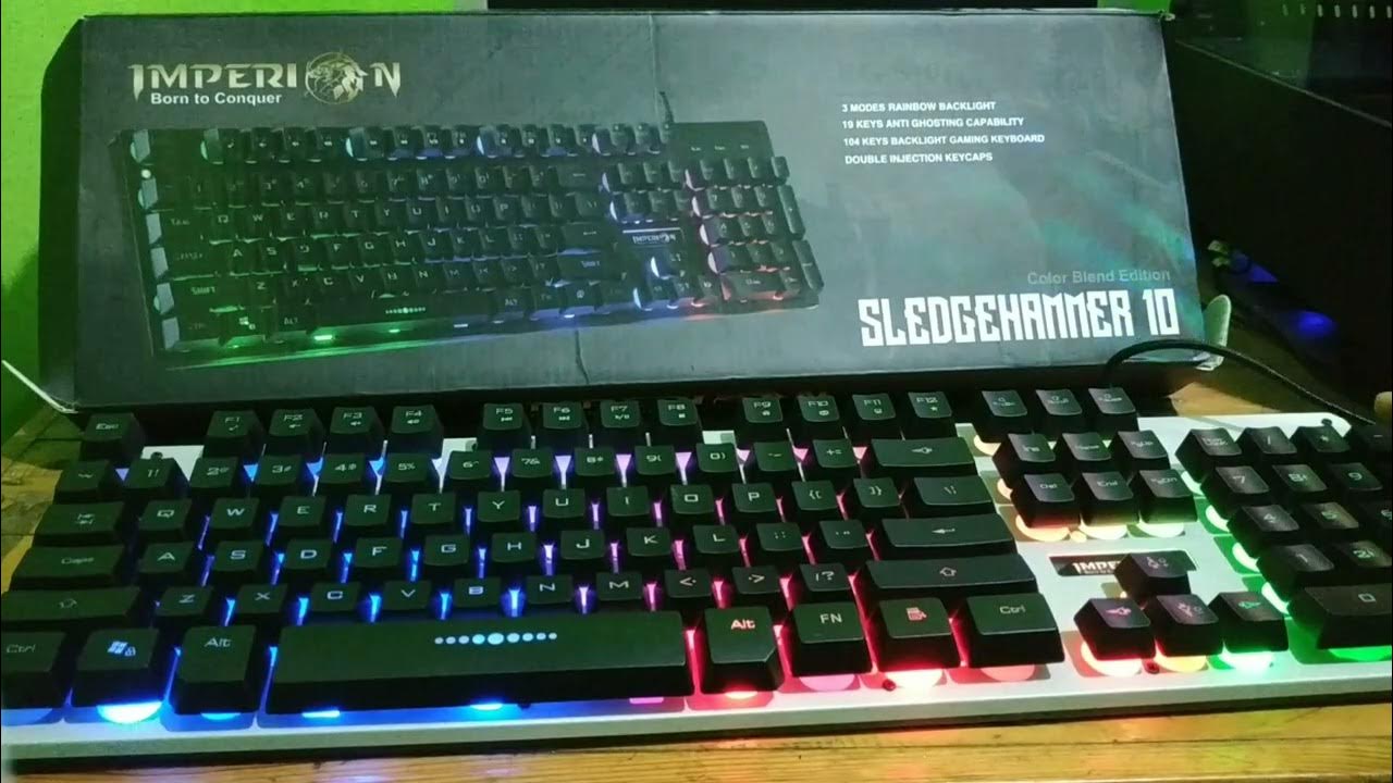Review Keyboard Gaming Imperion Sledgehammer 10 KGS10B Rainbow
