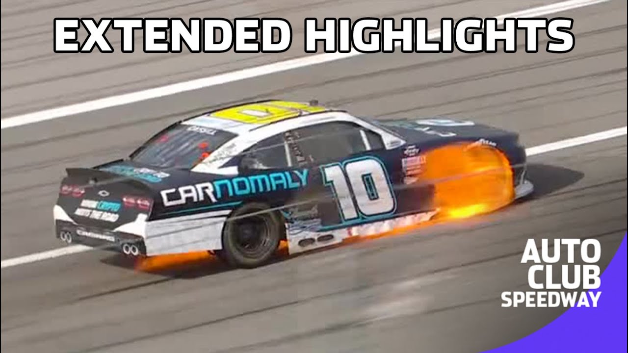 Hot racing and multiple overtimes: Extended Highlights | Xfinity Series at Auto Club Speedway