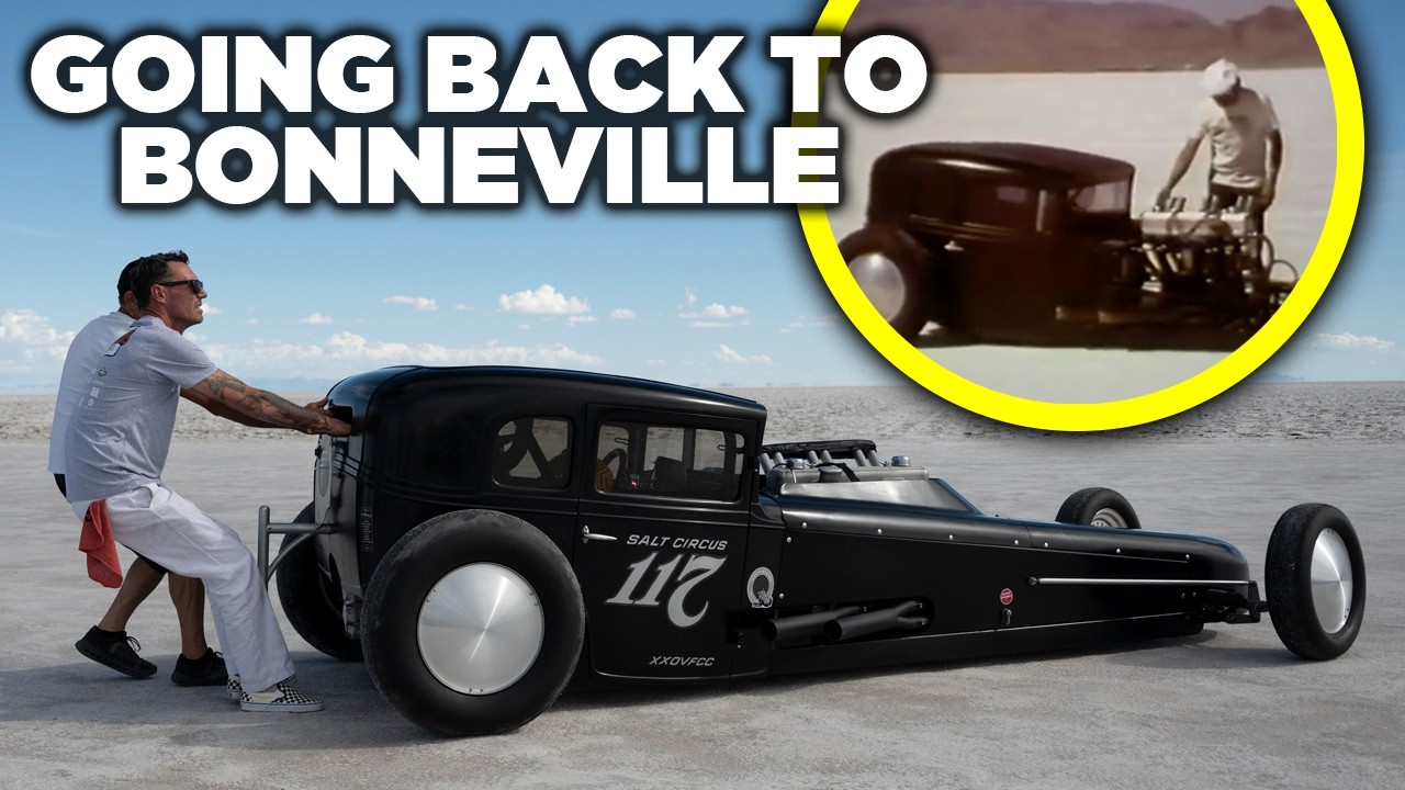 Back to Bonneville in dad's legendary LAND SPEED RECORD car!