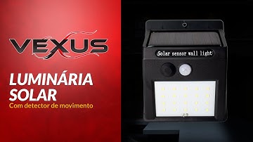 Luminária Solar Led com sensor de movimento | Vexus Brasil