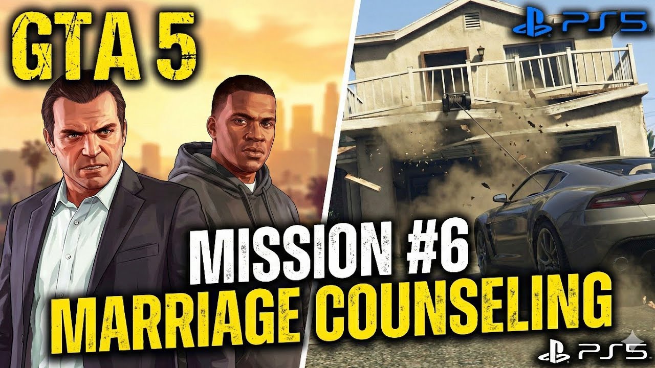 GTA5 MISSION #6 Marriage counseling| Epic building demolition (HINDI) in 