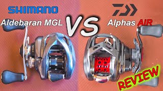 Daiwa alphas air VS Shimano aldebaran #review #daiwareels #shimanoreels