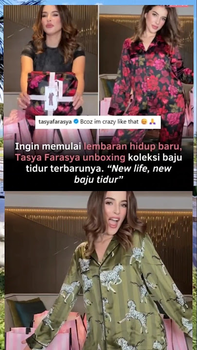 tasya farasya memulai hidup baru dengan beli baju tidur yang baru