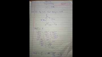 In Fig. 8.13, Find tan P - cot R