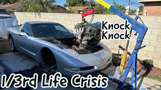 I bought a Corvette BUTTTT...... (C5 Engine removal from the top)