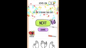 Brain Test Level 219 Tom wants to jump again but we ran out of mushrooms Walkthrough