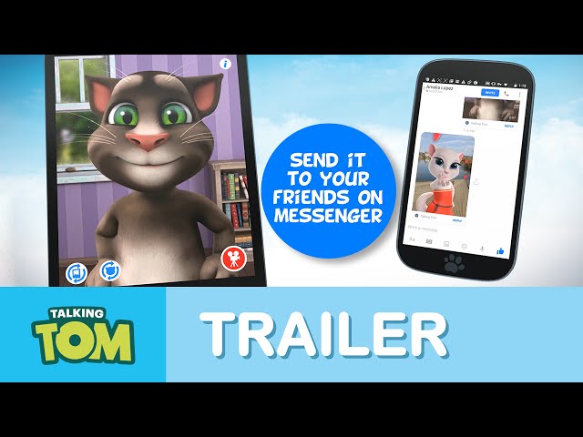 Talking Tom for Messenger - App Trailer class=