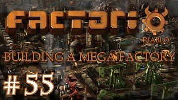 Factorio - Building a Mega Factory: Part 55 Nuclear supply line, copper mine and beacons everywhere