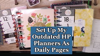 Set Up My Planner With Me March // Outdated CLASSIC Happy Planner As A 2-Page Daily Planner