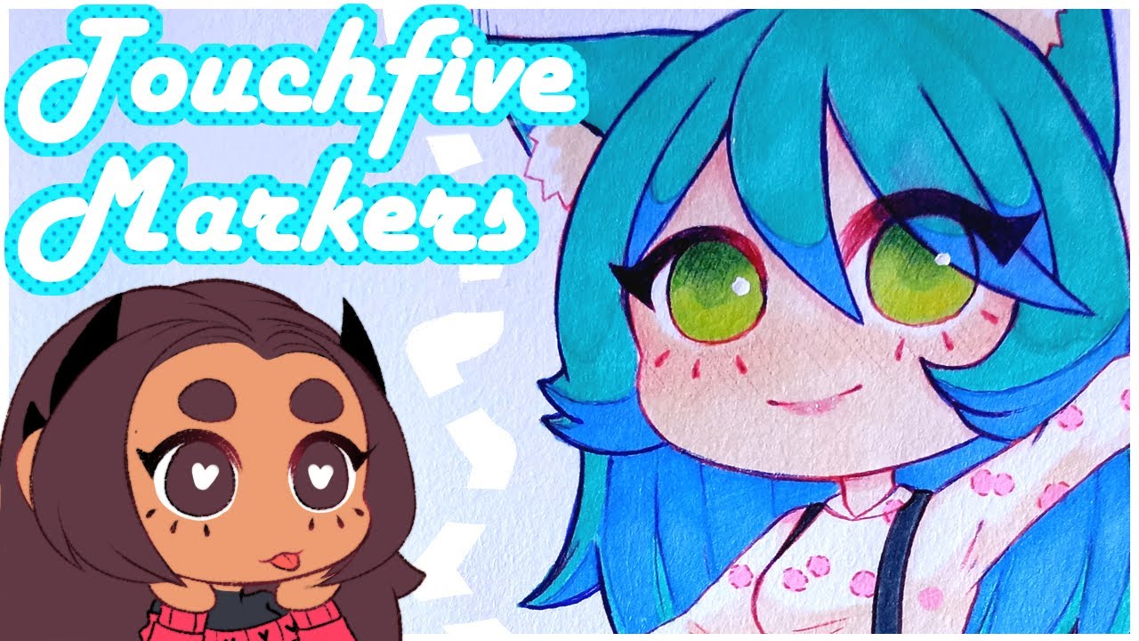 ｡ﾟ｡Touchfive Markers｡ﾟ｡Redibujando mi primer dibujo con marcadores✨