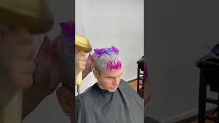 cabello blanco hombre😍 #decoration #barbershop #education #viral #tutorial