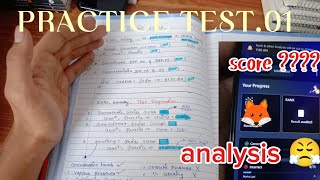 Chemistry ruined my test 🥲|| what i scored in my first practice test lakhya JEE 2027