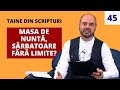 Masa de nuntă, sărbatoare fără limite? | Taine din Scripturi | Ep.45