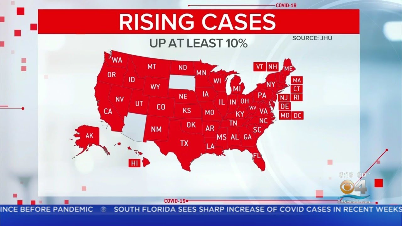 COVID Cases On The Rise In The U.S. As Delta Variant Spreads - YouTube