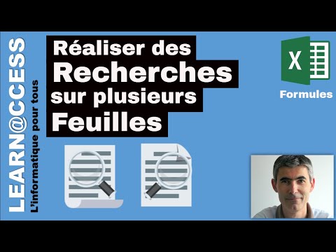 Excel - Comment faire des Recherches sur plusieurs feuilles d&rsquo;un classeur