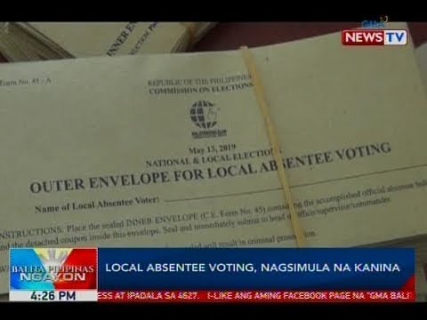 Video: Paano Kumuha Ng Isang Balota Na Absentee