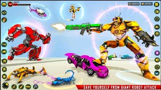 Bee Robot Car Transform Games | Android Gameplay screenshot 2