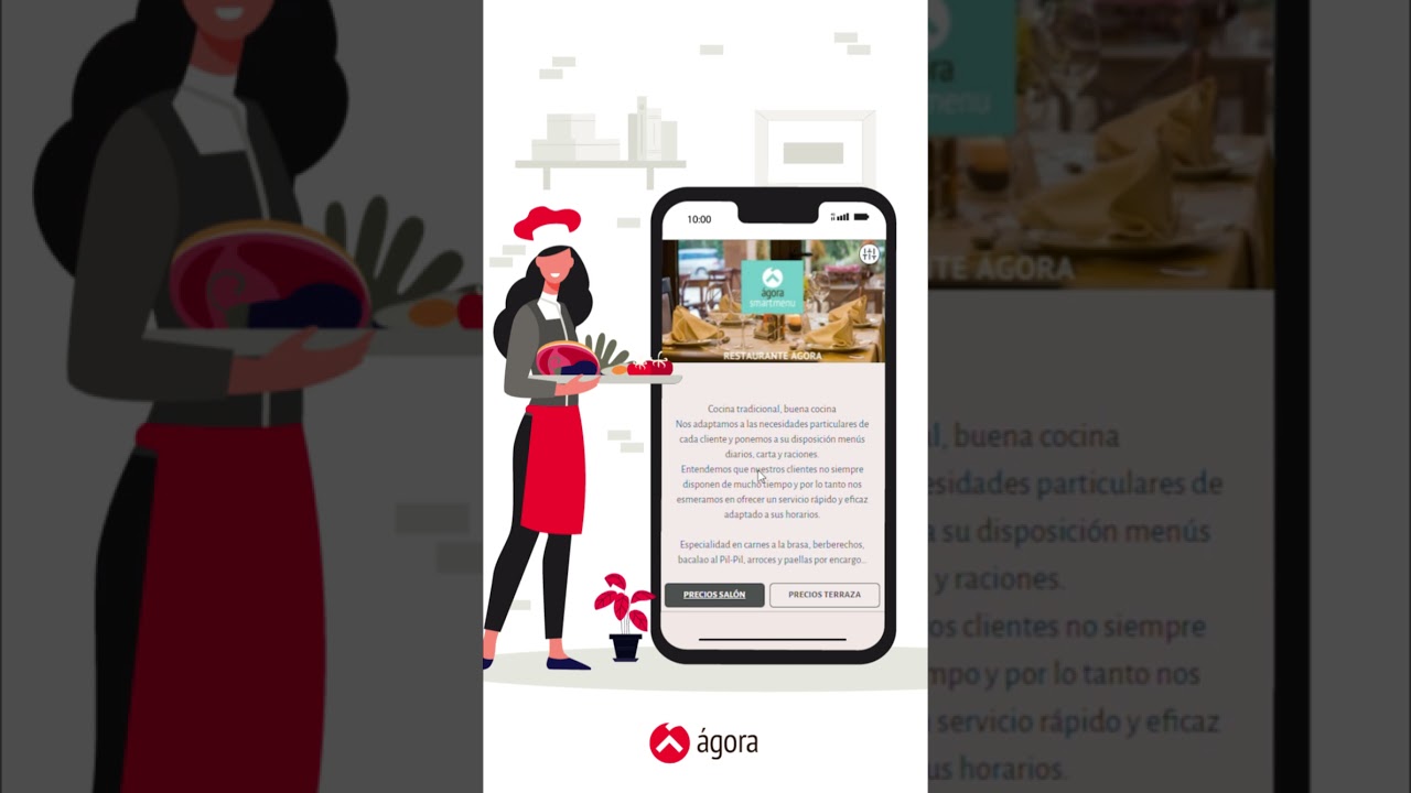Carta Digital Ágora Smart Menú. www.agorapos.com