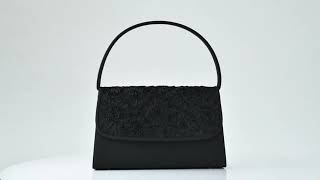 ブラックフォーマルバッグ 4点セット コード刺繍 HK-1120N