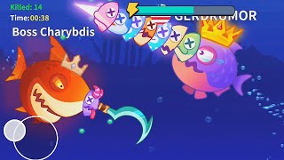 Fish.IO - A new battle! - PIRANHA & BOSS Shark screenshot 4