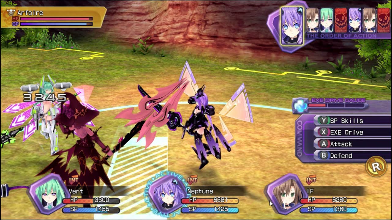 FORTIFY ENEMIES vs Arfoire (Chapter 3) | Hyperdimension Neptunia Re;birth1