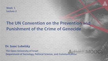 Genocide: Week 1 Lecture 2