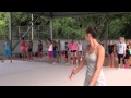 Спортивный зал - тренировка гимнасток / Salle de Sport – entrainement Gymnastes
