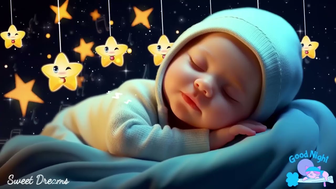 Soothing Baby Sleep Music 🌜 Mozart Brahms Lullaby 🎼 Calming Music to Quiet Inner Noise