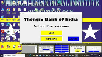 How to develop ATM machine in VB.Net or Visual Basic 6