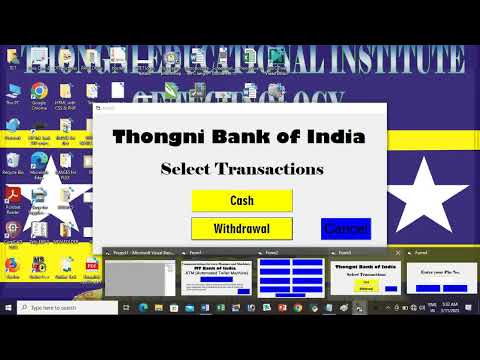 How to develop ATM machine in VB.Net or Visual Basic 6