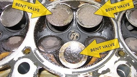 Result of broken timing belt.