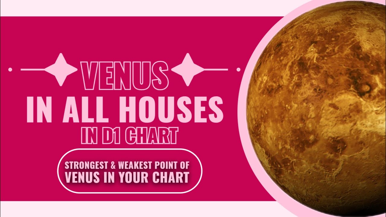 Venus in ALL HOUSES ll D1 chart ll Venus Through Houses - YouTube