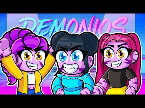 HUNTRIX but WE BECAME a FAMILY of DEMONS in ROBLOX!