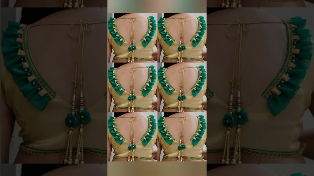 so pretty blouse back design