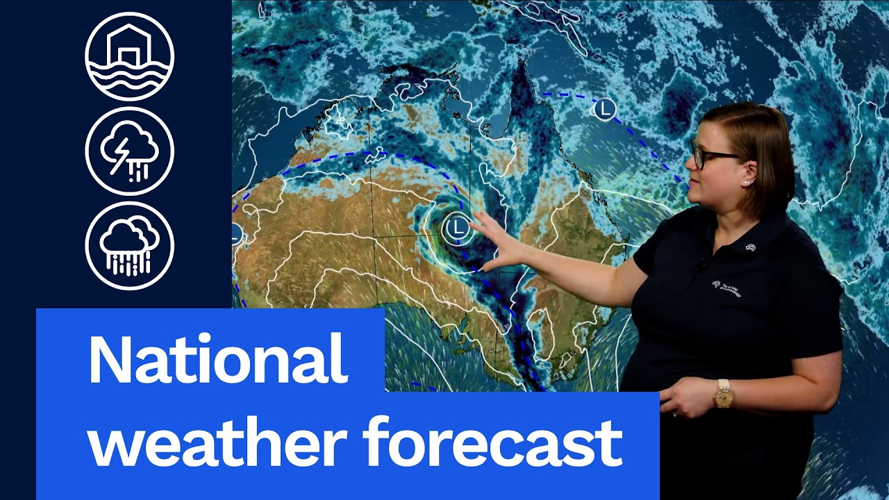 National Weather Forecast: Widespread rain in north, central, and south-east Australia