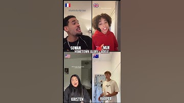 Thumbnail of HOMETOWN GLORY - ADELE🎶 Song Cover By|Sowan ,Mln , Kristen and Harper|Who sing better comment #song