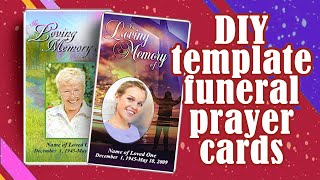 Funeral Prayer Cards | Prayer Card Templates