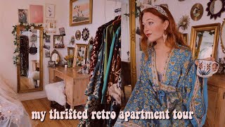 apartment tour of my thrifted retro home in Denmark