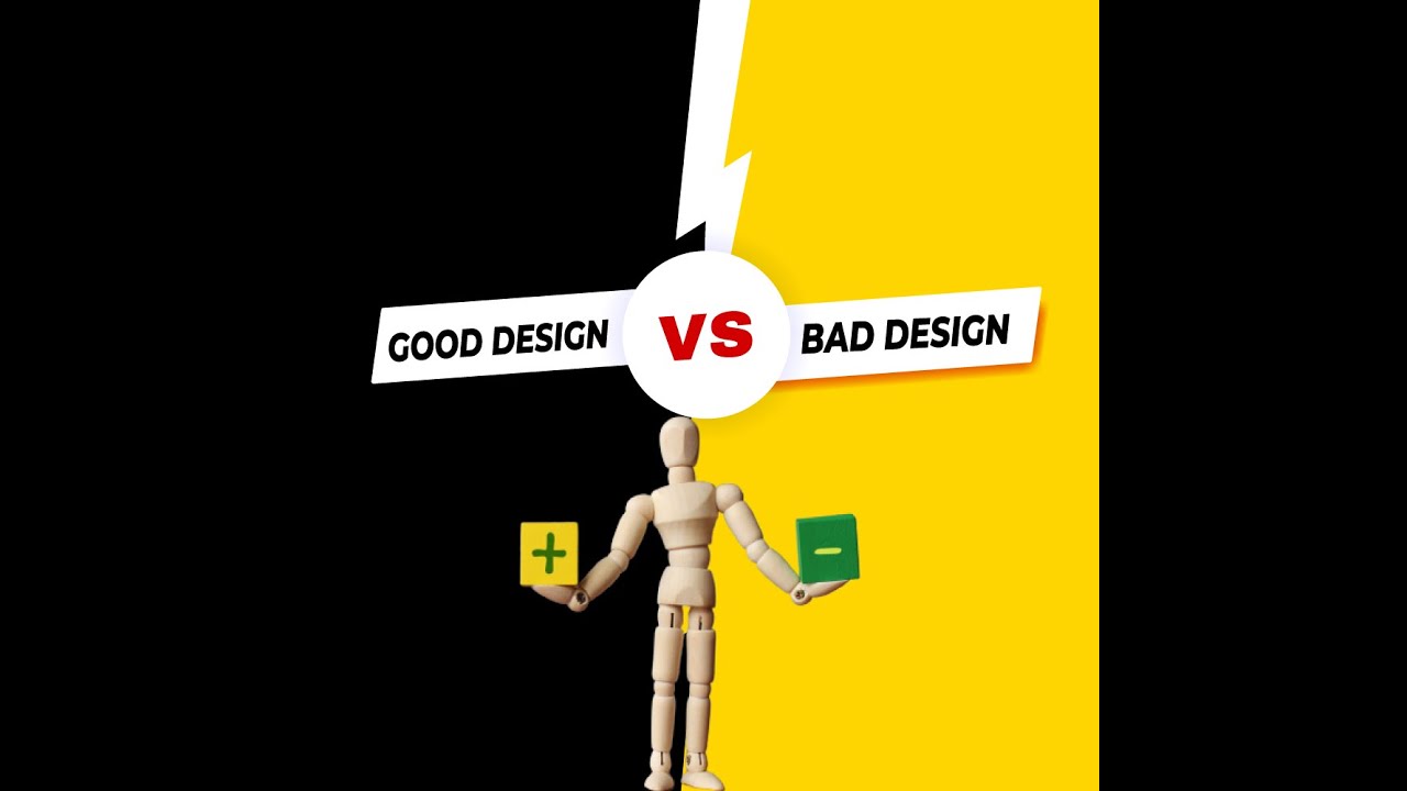 good design vs bad design | good designer | expert graphic designer | Freelance designer 