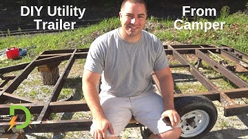 Trailer Plan, DIY Utility Trailer from Camper