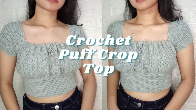 Easy Crochet Bow Crop Top, Free Pattern