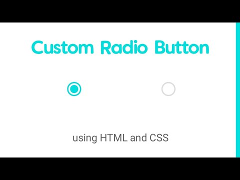 How to make custom Radio Button using HTML and CSS - Material Design || Coder Run