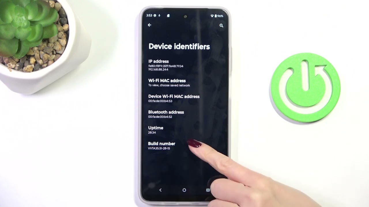 Как открыть параметры разработчика на MOTOROLA Moto G05