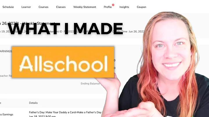 How much I made as a Freelance Allschool Teacher