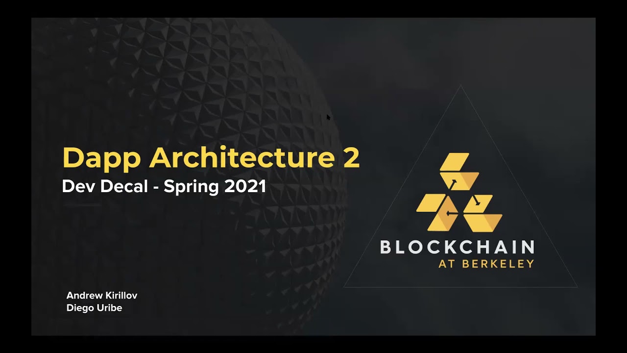 Blockchain Development Lecture 7: Dapp Architecture 2