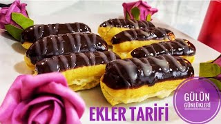 EKLER TARİFİ 😋PASTANE USULÜ EKLER 😄 EVDE EKLER NASIL YAPILIR BOL ÇİKOLATALI EN PRATİK TARİF 👍 EKLER TARİFİ 😋PASTANE USULÜ EKLER 😄 EVDE EKLER NASIL YAPILIR BOL ÇİKOLATALI EN PRATİK TARİF 👍